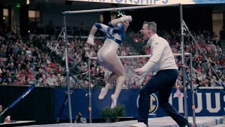 Suni Lee scores perfect 10 on bars during SEC Championship