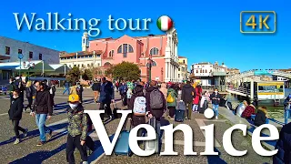 Venice Walk | 🎭 Carnival, Italy【Walking Tour】With Captions - 4K