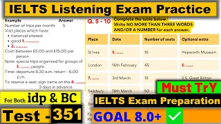 IELTS Listening Practice Test 2023 with Answers [Real Exam - 351 ]