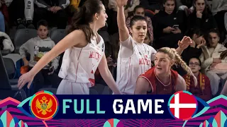 Montenegro v Denmark | Full Basketball Game | FIBA Women's EuroBasket 2023 Qualifiers