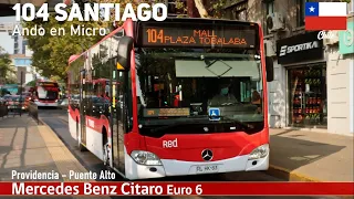 MERCEDES BENZ CITARO SANTIAGO CHILE автобусная поездка 104 RED Сантьяго
