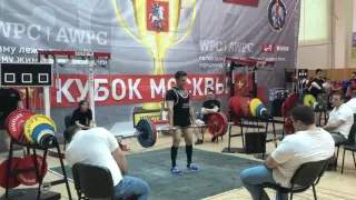 Кубок Москвы AWPC/WPC 2016. Становая тяга, 170 кг. Первая попытка.