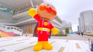 横浜アンパンマンこどもミュージアム に行ってきたよ！ おもちゃ アニメ キッズ アンパンマン号 だだんだん バイキンマン ジャムおじさんのパン工場 ガチャガチャ ガシャポン アンパンマン列車