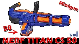 NERF TITAN CS-50 mit 50 DART TROMMEL [Vorstellung + Schusstest | dertestmichel]