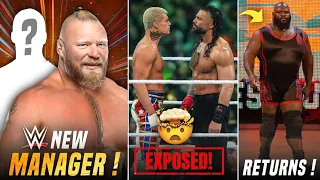 OMG ! Brock LESNAR RETURNS With NEW Manager 🤯 | Roman Reigns vs Cody Rhodes Exposed | Mark Henry WWE