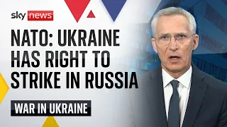 NATO chief: Ukraine has right to hit 'military targets' inside Russia | Ukraine War