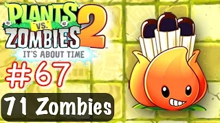 Plants vs Zombies 2 Lost City Day 31 A.K.E.E. and 71 Zombies Walkthrough