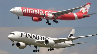 FRANKFURT AIRPORT PLANESPOTTING AUGUST 2022 with AIR ASIA X and MANY FINNAIR AIRBUS A350