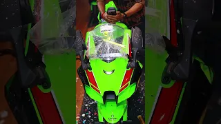 Moment with My New Kawasaki Ninja ZX10R - Must Watch! 😲 #shorts #rrdvlogs #kawasakininjazx10r