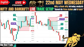🔴Live Nifty intraday trading | Bank nifty live trading | Live options trading | 22nd May 2024 dhan