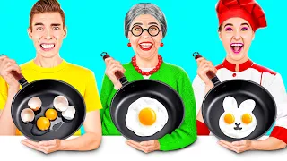 Eu vs Minha Vó No Desafio De Culinária | Truques Simples de Cozinha por TeenChallenge