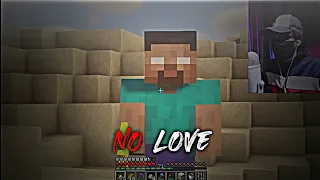 No Love X Himland's Herobrine 😞 || #himlands Credit @dadusedits