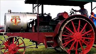 Antique Tractors Plowing at Half Century of Progress