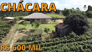 CHÁCARA PARREIRAL DAS UVAS COM CASA PANORÂMICA R$ 600 MIL-Código:2018