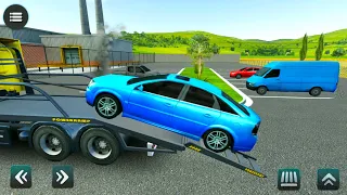 Car Transport On Trailer Truck - Drive Simulator 2023: Tow Truck #8 - Android Gameplay