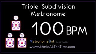 Triple subdivision metronome at 100 BPM MetronomeBot