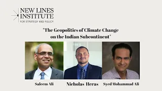 The Geopolitics of Climate Change on the Indian Subcontinent