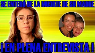 Rocio Sanchez Azuara se enteró de la MU3RTE de su madre en plena ENTREVISTA con VENTANEANDO