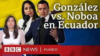 Quiénes son Luisa Gónzalez y Daniel Noboa los candidatos que se disputan la presidencia de Ecuador