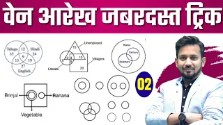 VENN DIAGRAM (वेन आरेख भाग-02) का शुरू से पूरा निचोड़ ! ऐसा ट्रिक जिसे सीखकर गधा भी करेगा उत्तर