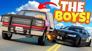 Stealing My Friend's Car Turns Into EPIC Police Chases in BeamNG Drive Mods!