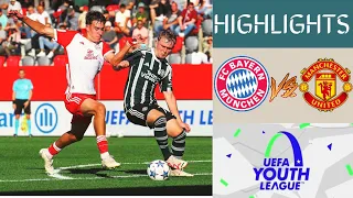 Bayern Munich vs Man United U19 UEFA Youth League Highlights | Group A