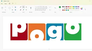 How to draw the POGO logo using MS Paint | How to draw on your computer