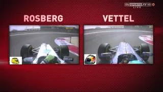 tJ13_TV presents Rosberg vs Vettel 2012 pole lap comparison