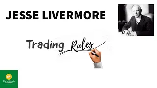 Jesse Livermore Trading Rules !! #tradingrules