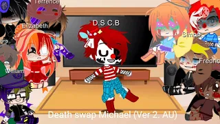 Afton's react to Michael's AU's {Lazy}(Ft. fnaf 4 bullies, Ennard)[⚠TW warning⚠]