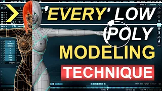 EVERY Low Poly Modeling BLENDER Technique (That I use -)