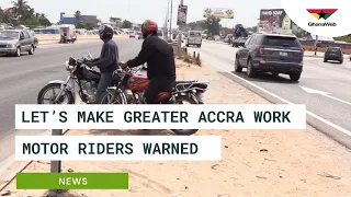 No motorcycle must carry more than two persons - Henry Quartey warns