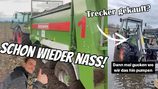 #vlog109 Festgefahren! Schon wieder Nass😩- Wasser pumpen und Weizen nachsähen + Trecker gekauft ?