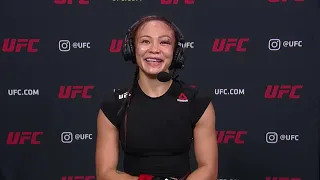 UFC Vegas 10: Michelle Waterson Interview after Main Event Win