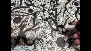 Doodle Timelapse 25: A page of swirl and dots