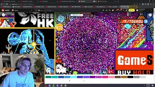 xQc takes over r/place from osu gamers