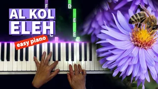 EASY piano tutorial Al KOL ELEH | ‎על כל אלה Naomi Shemer | 🎹Midi + sheet music