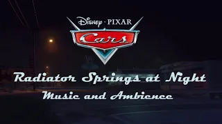 Radiator Springs at Night | Cars Music & Ambience