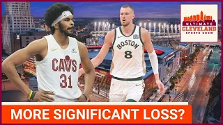 Is Jarrett Allen or Kristaps Porzingis a bigger loss in the Cleveland Cavaliers vs. Celtics series?