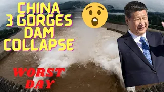 CHINA 3 Gorges Dam collapsed | Dam broked | FLOOD ||  'black swan' disaster