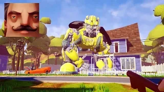 HELLO NEIGHBOR Transformers - My New Neighbor Bumblebee Act 1 Gameplay Walkthrough