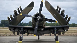 Big Old DOUGLAS SKYRAIDER AIRPLANE ENGINES Cold Startup 2