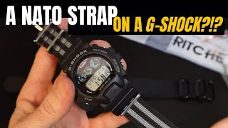 Nato Strap on a G-SHOCK?!?! (GW6900)  Installation & Review