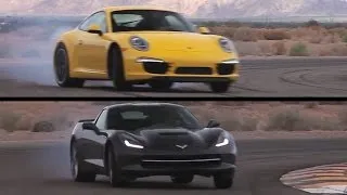 Corvette C7 v Porsche 991 Carrera S. On Track. - /CHRIS HARRIS ON CARS