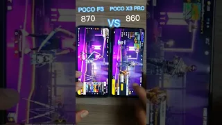 #Shortvideo /Poco F3 Vs Poco X3 Pro/ Free Fire Open Test /Viral Video