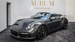 [2021] PORSCHE 911 992 TURBO S CABRIOLET ACHATGRAU Walkaround by AURUM International [4K]