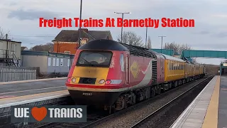 Freight Trains at Barnetby Station Feb 2023