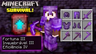 COMO PEGAR FULL NETHERITE na 1.20! - Minecraft Bedrock Survival (#49)