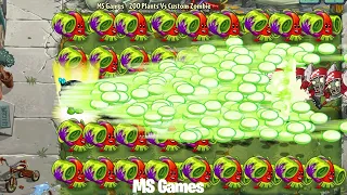 How many plants can defeat 10 All Star Zombies x25000 Hp in Plants Vs Zombies 2?