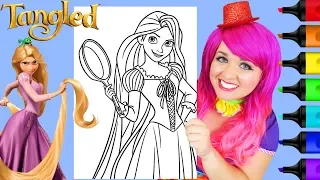 Coloring Rapunzel Tangled Frying Pan Coloring Page Prismacolor Markers | KiMMi THE CLOWN